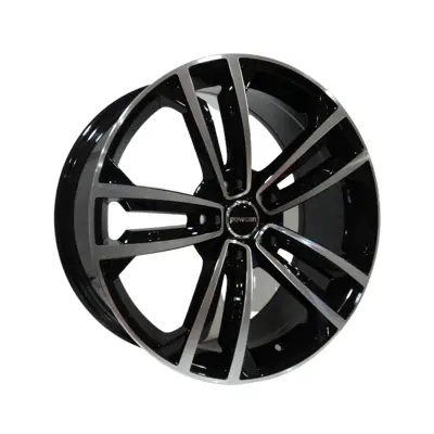 BK-5333 5X112 18X8 ET43 BLACK MACHINED